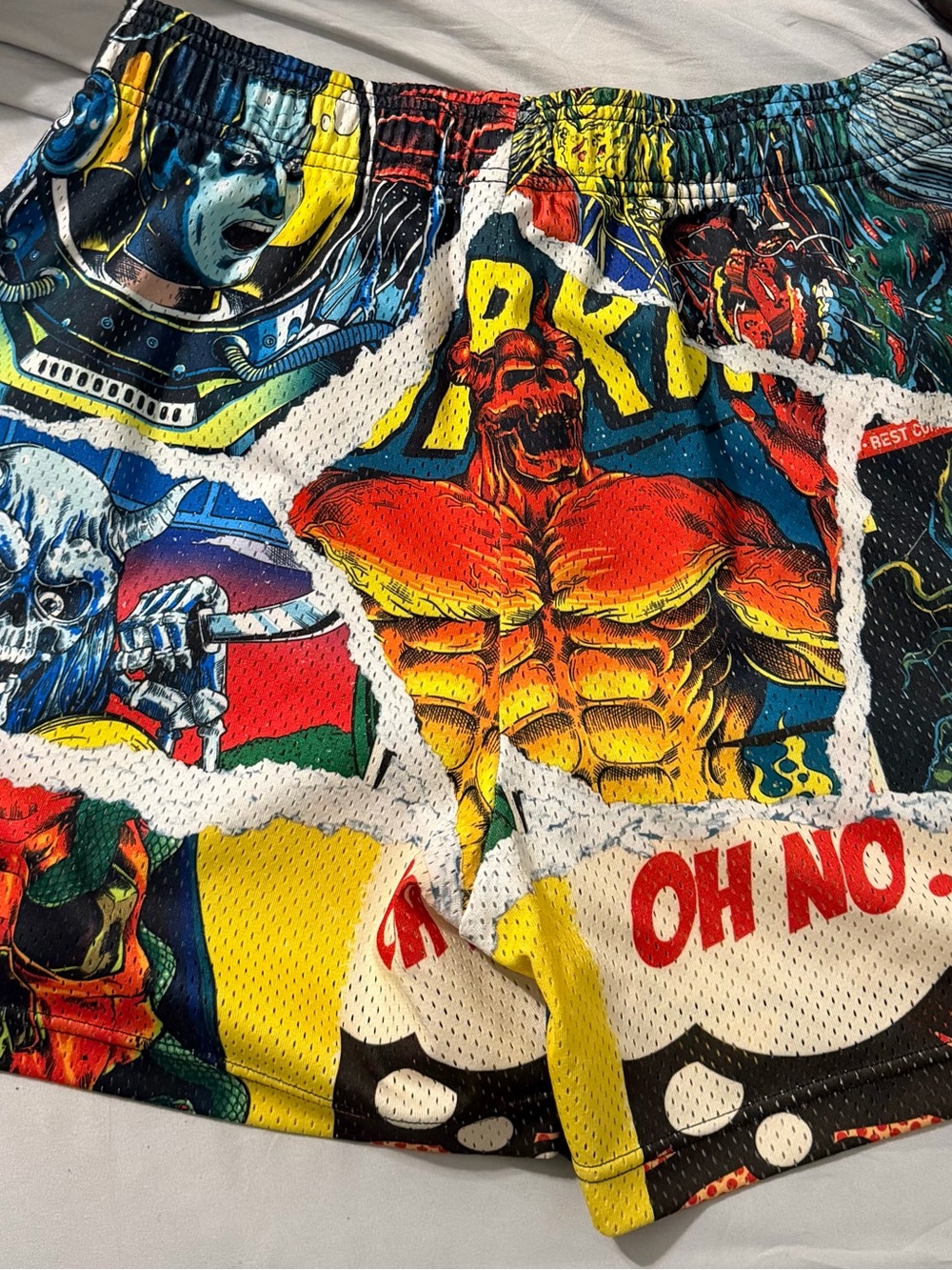 Ethika Men’s Graphic Comic Panel Athletic Shorts - Multicolor